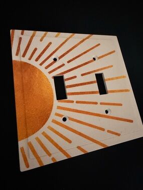 Sunshine Double Toggle Light Switch Cover